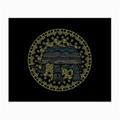 Ornate mandala elephant  Small Glasses Cloth (2-Side)