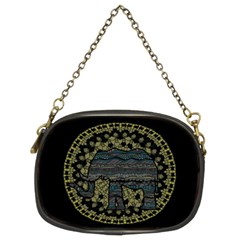 Ornate mandala elephant  Chain Purses (Two Sides) 