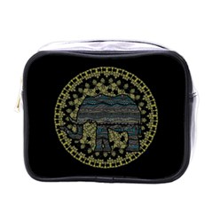 Ornate mandala elephant  Mini Toiletries Bags