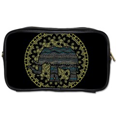 Ornate mandala elephant  Toiletries Bags