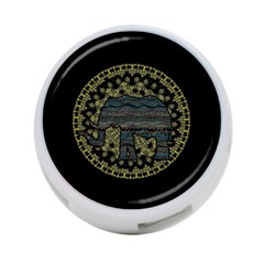 Ornate mandala elephant  4-Port USB Hub (Two Sides) 