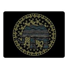 Ornate mandala elephant  Fleece Blanket (Small)