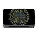 Ornate mandala elephant  Memory Card Reader with CF Front