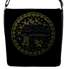 Ornate mandala elephant  Flap Messenger Bag (S)