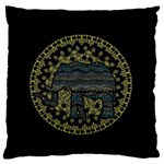 Ornate mandala elephant  Standard Flano Cushion Case (Two Sides) Front