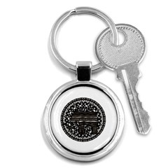 Ornate Mandala Elephant  Key Chains (round)  by Valentinaart