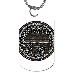 Ornate Mandala Elephant  Dog Tag (two Sides) by Valentinaart