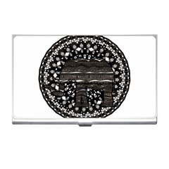 Ornate Mandala Elephant  Business Card Holders by Valentinaart