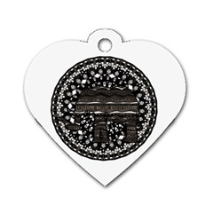 Ornate Mandala Elephant  Dog Tag Heart (two Sides) by Valentinaart