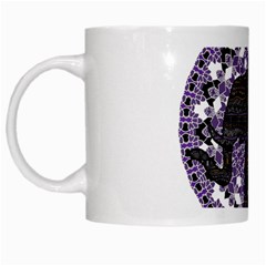 Ornate Mandala Elephant  White Mugs by Valentinaart