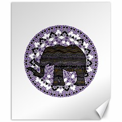 Ornate Mandala Elephant  Canvas 8  X 10  by Valentinaart