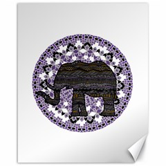 Ornate Mandala Elephant  Canvas 16  X 20   by Valentinaart