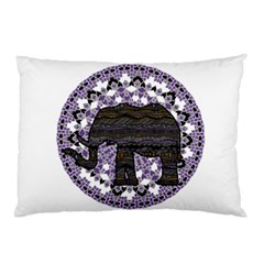 Ornate Mandala Elephant  Pillow Case by Valentinaart