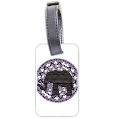 Ornate Mandala Elephant  Luggage Tags (one Side)  by Valentinaart