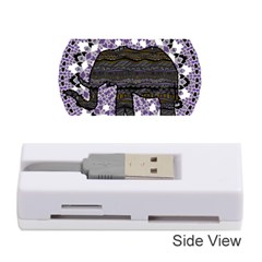 Ornate Mandala Elephant  Memory Card Reader (stick)  by Valentinaart