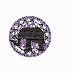 Ornate Mandala Elephant  Large Garden Flag (two Sides) by Valentinaart