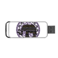 Ornate Mandala Elephant  Portable Usb Flash (one Side) by Valentinaart