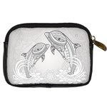 Beautiful Dolphin, Mandala Design Digital Camera Cases Back