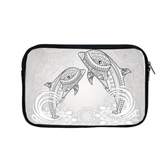 Beautiful Dolphin, Mandala Design Apple Macbook Pro 13  Zipper Case by FantasyWorld7