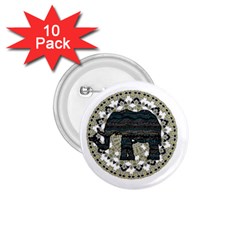 Ornate Mandala Elephant  1 75  Buttons (10 Pack) by Valentinaart