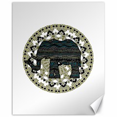 Ornate Mandala Elephant  Canvas 16  X 20   by Valentinaart