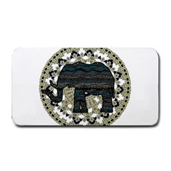 Ornate Mandala Elephant  Medium Bar Mats by Valentinaart