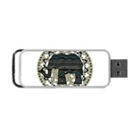 Ornate mandala elephant  Portable USB Flash (Two Sides) Front