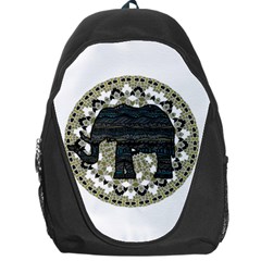 Ornate Mandala Elephant  Backpack Bag by Valentinaart