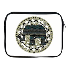 Ornate Mandala Elephant  Apple Ipad 2/3/4 Zipper Cases by Valentinaart