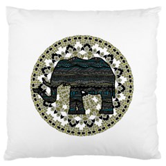 Ornate Mandala Elephant  Standard Flano Cushion Case (one Side) by Valentinaart