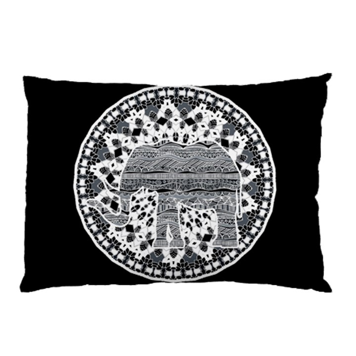 Ornate mandala elephant  Pillow Case