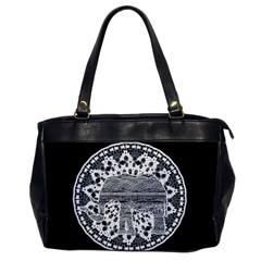 Ornate Mandala Elephant  Office Handbags