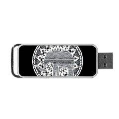 Ornate Mandala Elephant  Portable Usb Flash (one Side) by Valentinaart