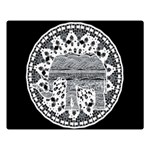 Ornate mandala elephant  Double Sided Flano Blanket (Large)  80 x60  Blanket Front