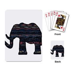 Ornate Mandala Elephant  Playing Card by Valentinaart