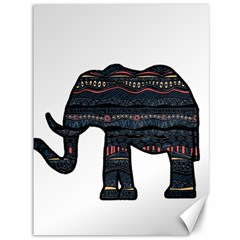 Ornate Mandala Elephant  Canvas 36  X 48   by Valentinaart