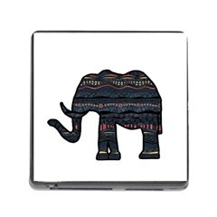 Ornate Mandala Elephant  Memory Card Reader (square) by Valentinaart