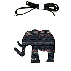 Ornate Mandala Elephant  Shoulder Sling Bags by Valentinaart