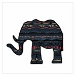 Ornate mandala elephant  Large Satin Scarf (Square) Front