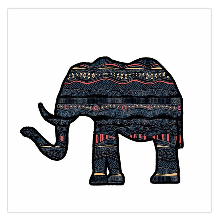 Ornate mandala elephant  Large Satin Scarf (Square)