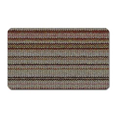 Stripy Knitted Wool Fabric Texture Magnet (rectangular) by BangZart