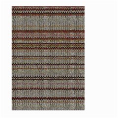 Stripy Knitted Wool Fabric Texture Large Garden Flag (two Sides) by BangZart