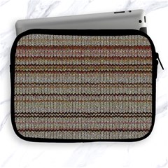 Stripy Knitted Wool Fabric Texture Apple Ipad 2/3/4 Zipper Cases by BangZart