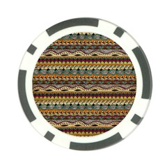 Aztec Pattern Poker Chip Card Guard (10 Pack) by BangZart