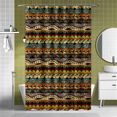 Aztec Pattern Shower Curtain 48  X 72  (small)  by BangZart