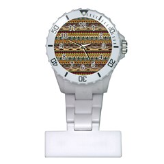 Aztec Pattern Plastic Nurses Watch by BangZart