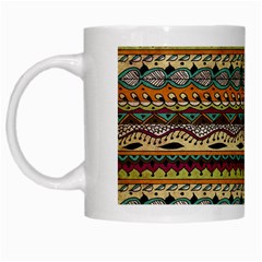 Aztec Pattern White Mugs by BangZart