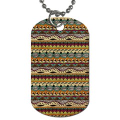 Aztec Pattern Dog Tag (two Sides) by BangZart