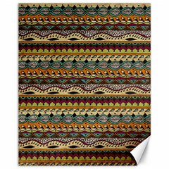 Aztec Pattern Canvas 11  X 14   by BangZart