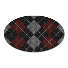 Wool Texture With Great Pattern Oval Magnet by BangZart